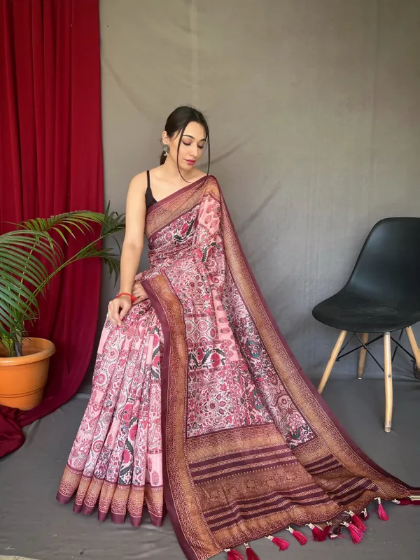 Baby_Pink_Kashmiri_Digital_Printed_Cotton_Silk_Saree_With_Blouse_Piece_Attached
